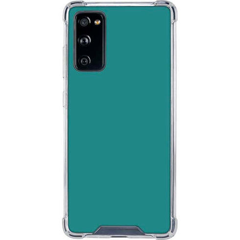 Teal Blue Solid Galaxy S20 FE Clear Case