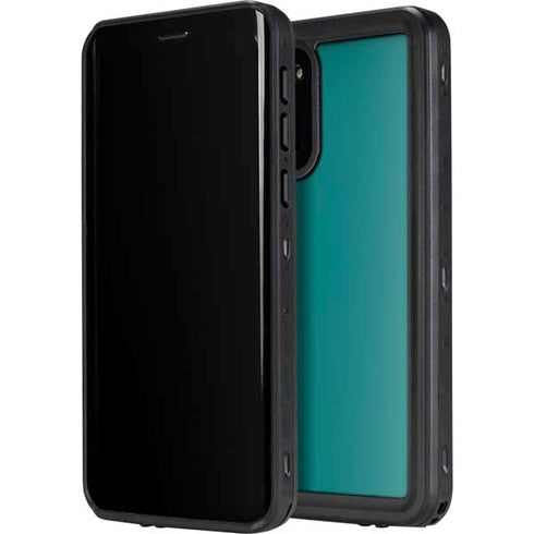 Teal Blue Solid Galaxy S20 Plus Waterproof Case