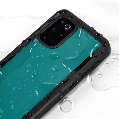 Teal Blue Solid Galaxy S20 Plus Waterproof Case
