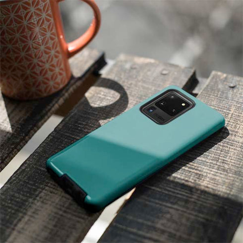 Teal Blue Solid Galaxy S20 Ultra 5G Pro Case