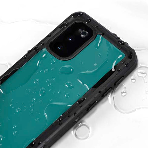 Teal Blue Solid Galaxy S20 Waterproof Case