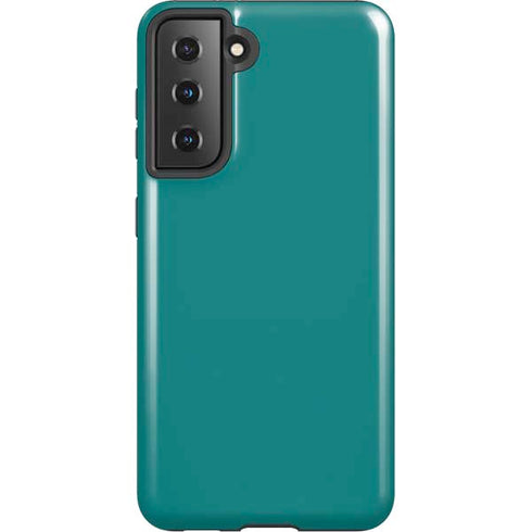Teal Blue Solid Galaxy S21 5G Pro Case