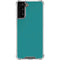 Teal Blue Solid Galaxy S21 FE Clear Case