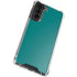Teal Blue Solid Galaxy S21 FE Clear Case