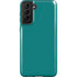 Teal Blue Solid Galaxy S21 FE Pro Case