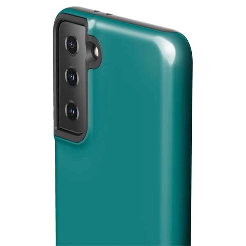 Teal Blue Solid Galaxy S21 FE Pro Case