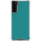 Teal Blue Solid Galaxy S21 Plus 5G Clear Case
