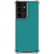 Teal Blue Solid Galaxy S21 Ultra 5G Clear Case