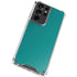 Teal Blue Solid Galaxy S21 Ultra 5G Clear Case