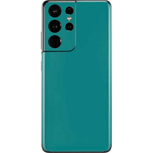 Teal Blue Solid Galaxy S21 Ultra 5G Skin
