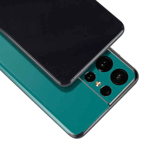 Teal Blue Solid Galaxy S21 Ultra 5G Skin