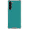 Teal Blue Solid Galaxy S23 Plus Clear Case
