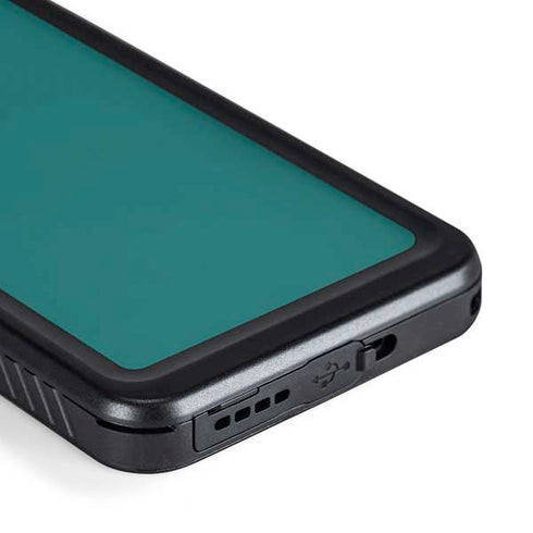 Teal Blue Solid Galaxy S23 Plus Waterproof Case