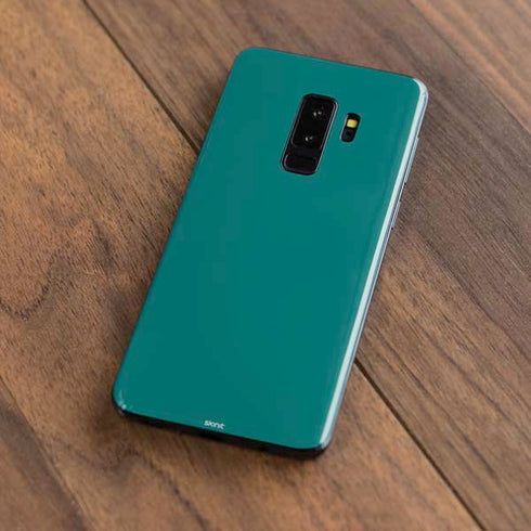 Teal Blue Solid Galaxy S9 Plus Skin