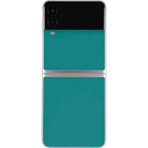 Teal Blue Solid Galaxy Z Flip3 5G Skin