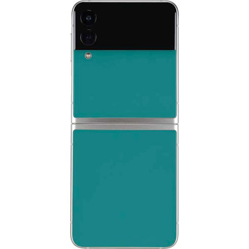 Teal Blue Solid Galaxy Z Flip4 5G Skin