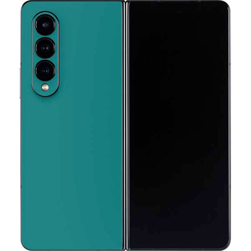 Teal Blue Solid Galaxy Z Fold4 5G Skin