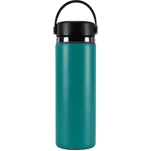 Teal Blue Solid Hydro Flask 20oz Wide Mouth Skin