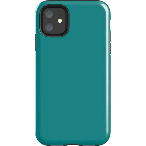 Teal Blue Solid iPhone 11 Impact Case