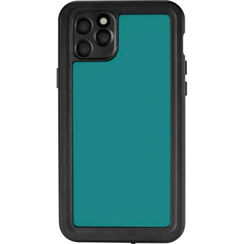 Teal Blue Solid iPhone 11 Pro Max Waterproof Case