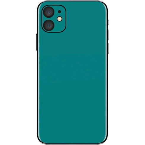 Teal Blue Solid iPhone 11 Skin