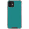 Teal Blue Solid iPhone 12 Clear Case