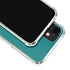 Teal Blue Solid iPhone 12 Clear Case
