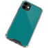 Teal Blue Solid iPhone 12 Clear Case