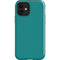 Teal Blue Solid iPhone 12 Impact Case