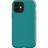 Teal Blue Solid iPhone 12 Impact Case