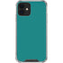 Teal Blue Solid iPhone 12 Mini Clear Case