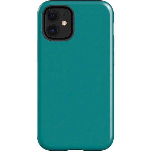 Teal Blue Solid iPhone 12 Mini Impact Case