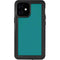 Teal Blue Solid iPhone 12 Mini Waterproof Case