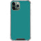 Teal Blue Solid iPhone 12 Pro Clear Case
