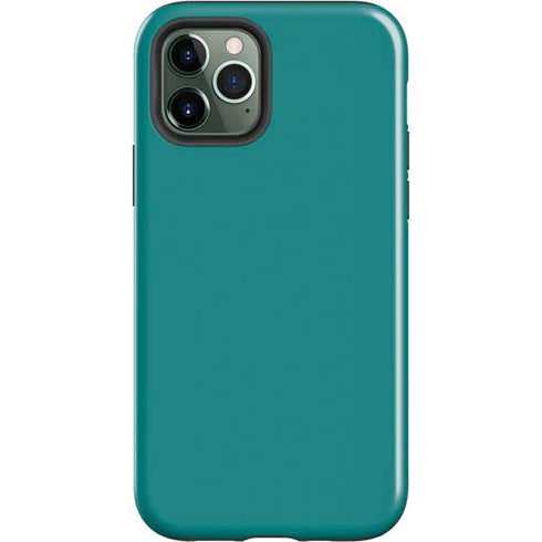 Teal Blue Solid iPhone 12 Pro Impact Case