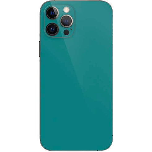 Teal Blue Solid iPhone 12 Pro Skin