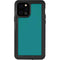 Teal Blue Solid iPhone 12 Pro Waterproof Case