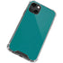 Teal Blue Solid iPhone 13 Mini Clear Case