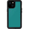 Teal Blue Solid iPhone 13 Mini Waterproof Case