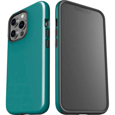Teal Blue Solid iPhone 13 Pro Impact Case