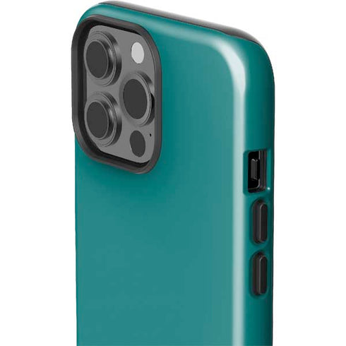 Teal Blue Solid iPhone 13 Pro Max Impact Case