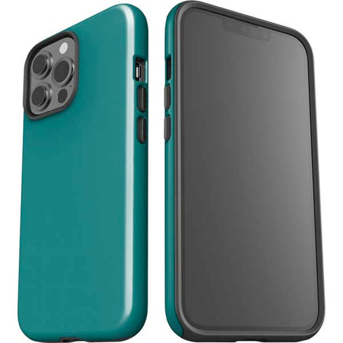 Teal Blue Solid iPhone 13 Pro Max Impact Case
