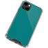 Teal Blue Solid iPhone 14 Clear Case