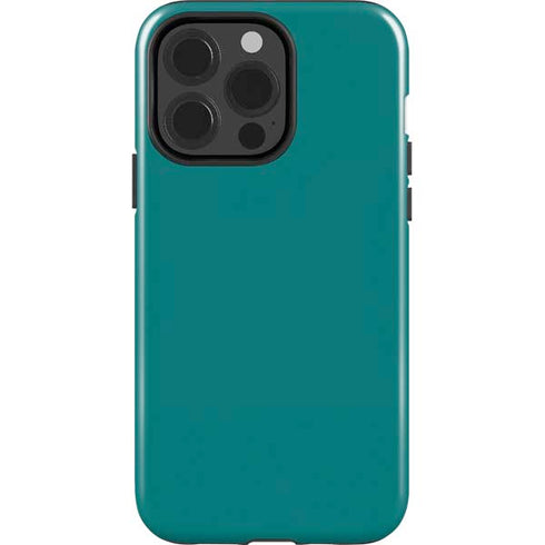 Teal Blue Solid iPhone 14 Pro Impact Case