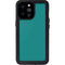 Teal Blue Solid iPhone 14 Pro Max Waterproof Case