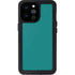 Teal Blue Solid iPhone 14 Pro Max Waterproof Case