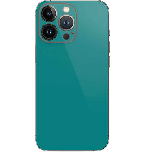 Teal Blue Solid iPhone 14 Pro Skin