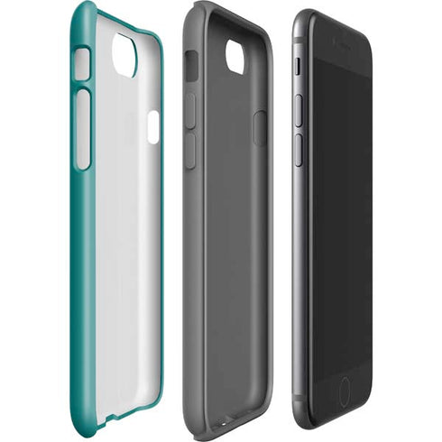 Teal Blue Solid iPhone SE (2nd & 3rd Gen) Pro Case
