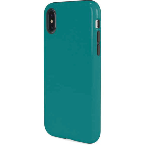 Teal Blue Solid iPhone X Pro Case