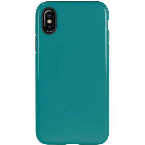 Teal Blue Solid iPhone XS Pro Case
